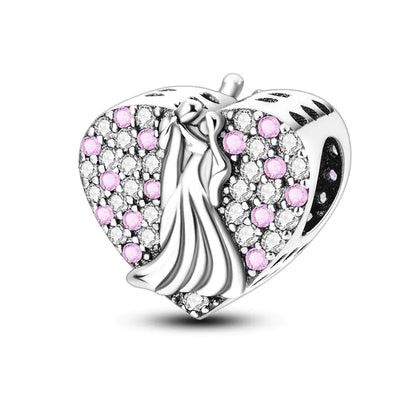 Charm "Heart" 925 Sterling Silver (One)