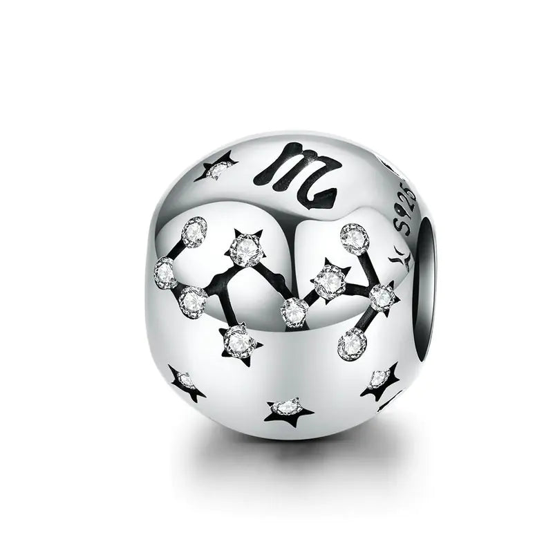 Charm "Zodiac" 925 Sterling Silver (One)
