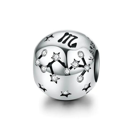 Charm "Zodiac" 925 Sterling Silver (One)